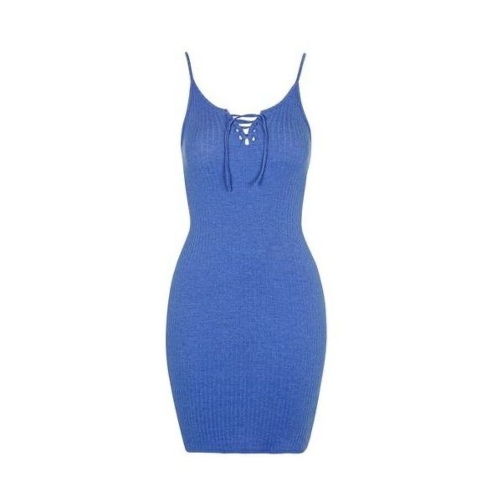 Lace-up Mini Dress